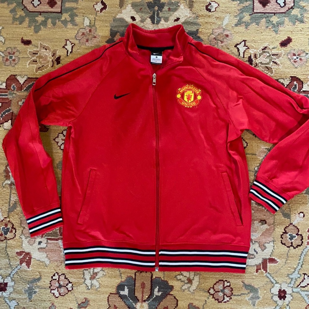 Nike Manchester United Track Jacket Red Large